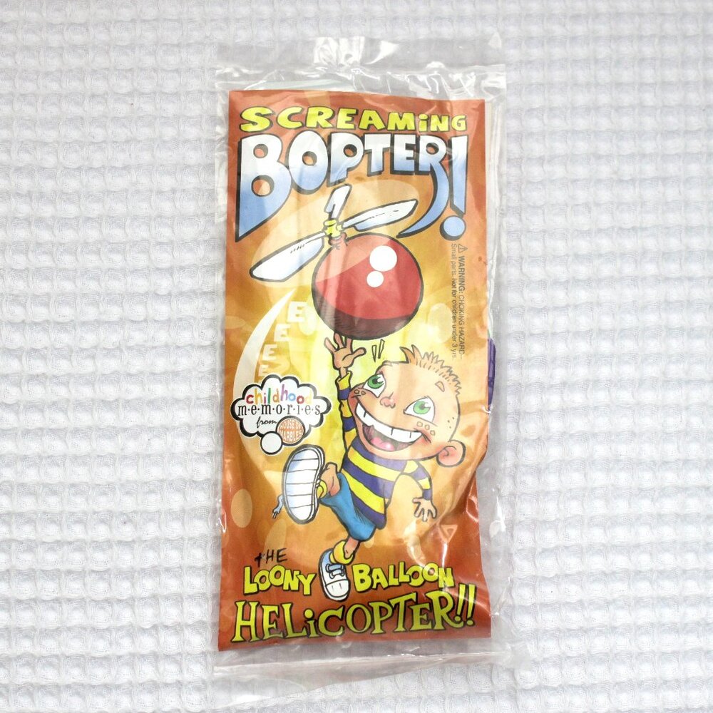 NWT Screaming Bopter Balloon Helicopter Flying Toy